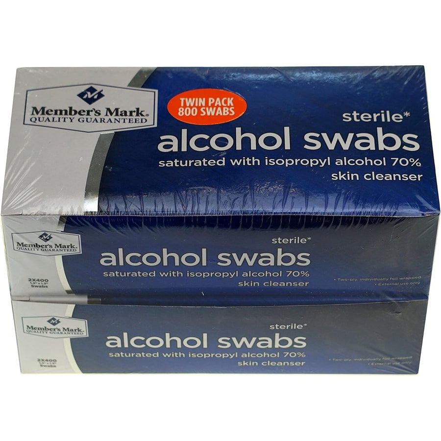 Members Mark Alcohol Swabs (800 Count) Image 1