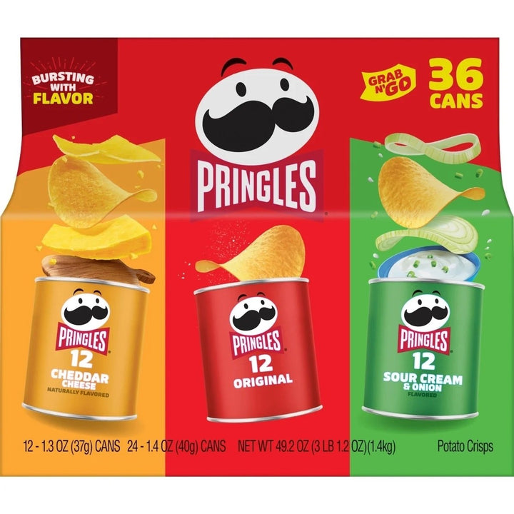 Pringles Grab and Go Potato Crisps Variety 36 Count Image 1