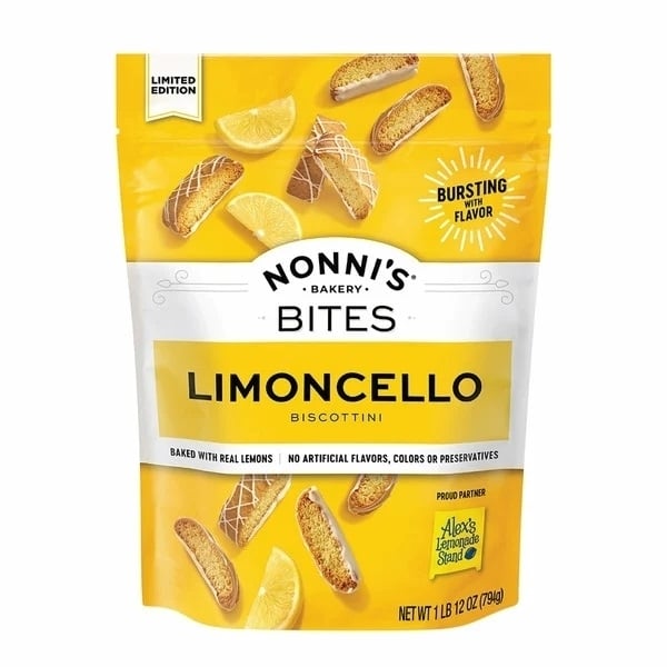 Nonnis Bakery Limoncello Biscotti Bites 28 Ounce Image 1