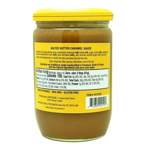 Comtes De Provence Salted Butter Caramel Sauce 26.4 Ounce Image 2