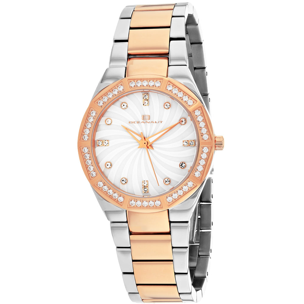 Oceanaut Womens Athena White Mother of Pearl Dial Watch OC0251 Stainless Steel Image 1