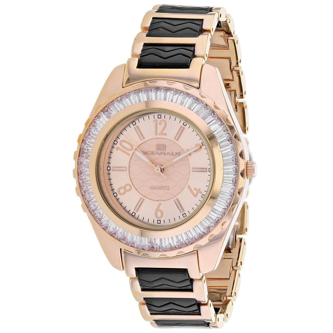 Oceanaut Womens Rose Gold Dial Watch OC0544 Stainless Steel Quartz 30m Water Resistant Image 1