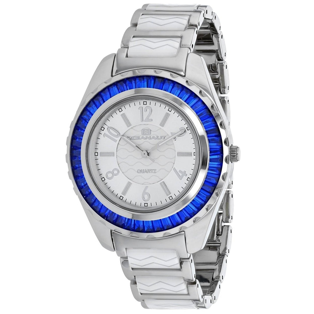 Oceanaut Womens Lucia OC0543 Silver Dial Stainless Steel Quartz Watch Image 1