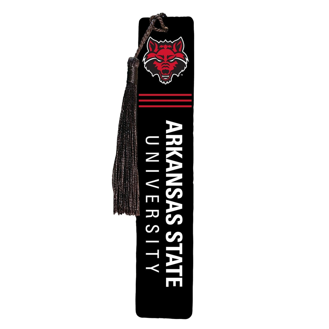 Arkansas State Wooden Bookmark with Tassel Officially Licensed Collegiate Product Image 1