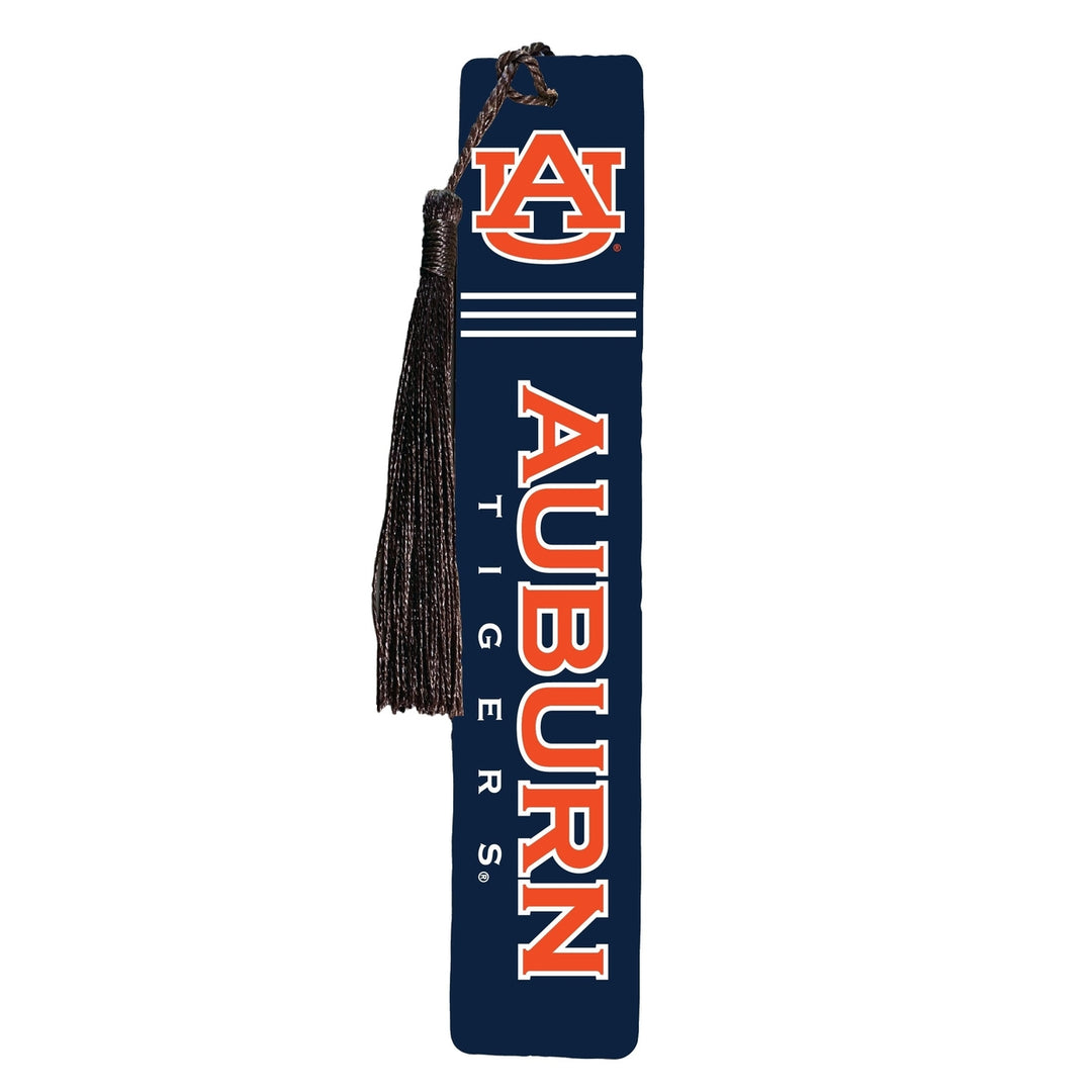 Auburn Tigers Wooden Bookmark with Tassel Officially Licensed Collegiate Product Image 1