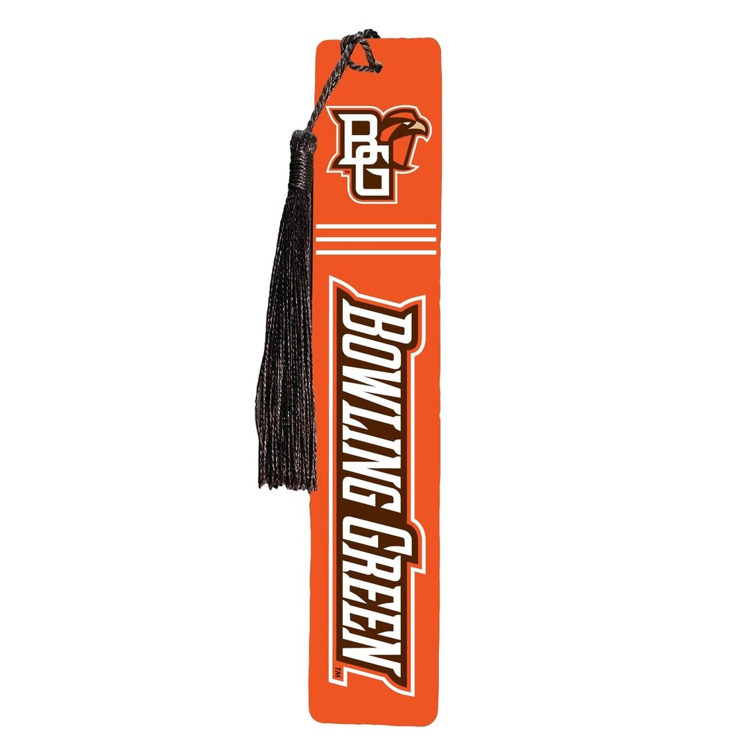 Bowling Green Falcons Wooden Bookmark with Tassel Officially Licensed Collegiate Product Image 1