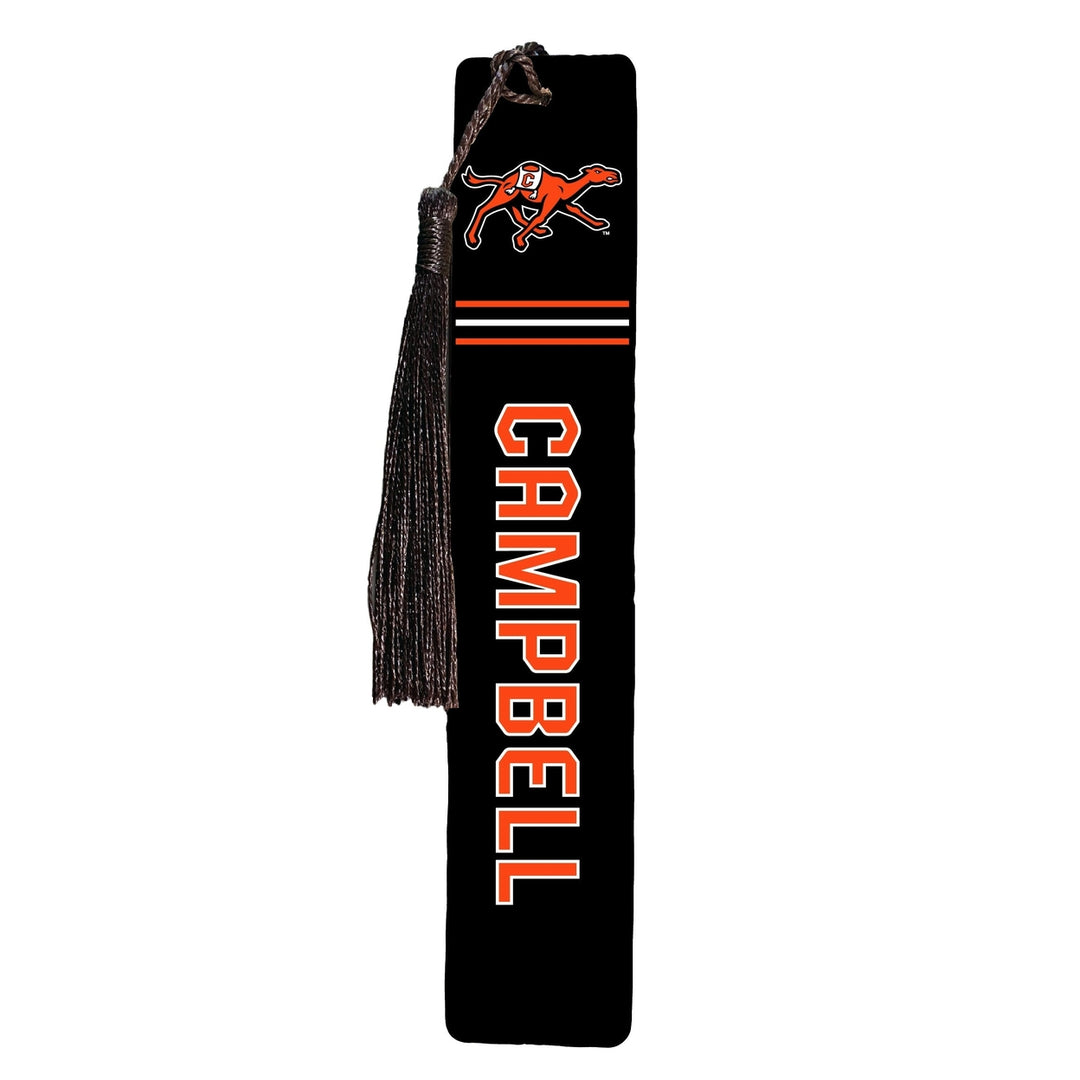 Campbell University Fighting Camels Wooden Bookmark with Tassel Officially Licensed Collegiate Product Image 1