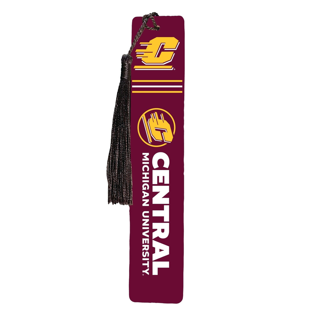 Central Michigan University Wooden Bookmark with Tassel Officially Licensed Collegiate Product Image 1