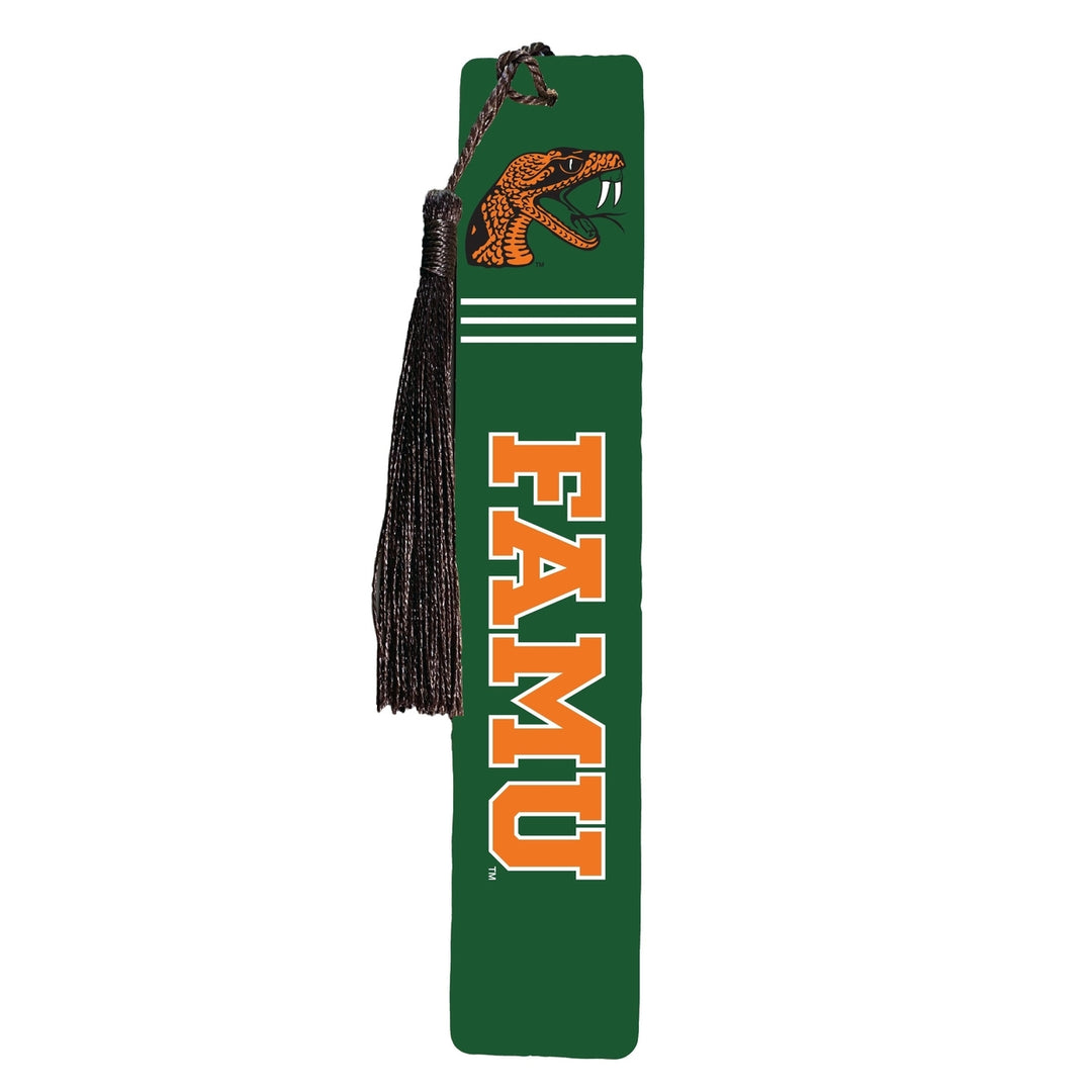 Florida AandM Rattlers Wooden Bookmark with Tassel Officially Licensed Collegiate Product Image 1