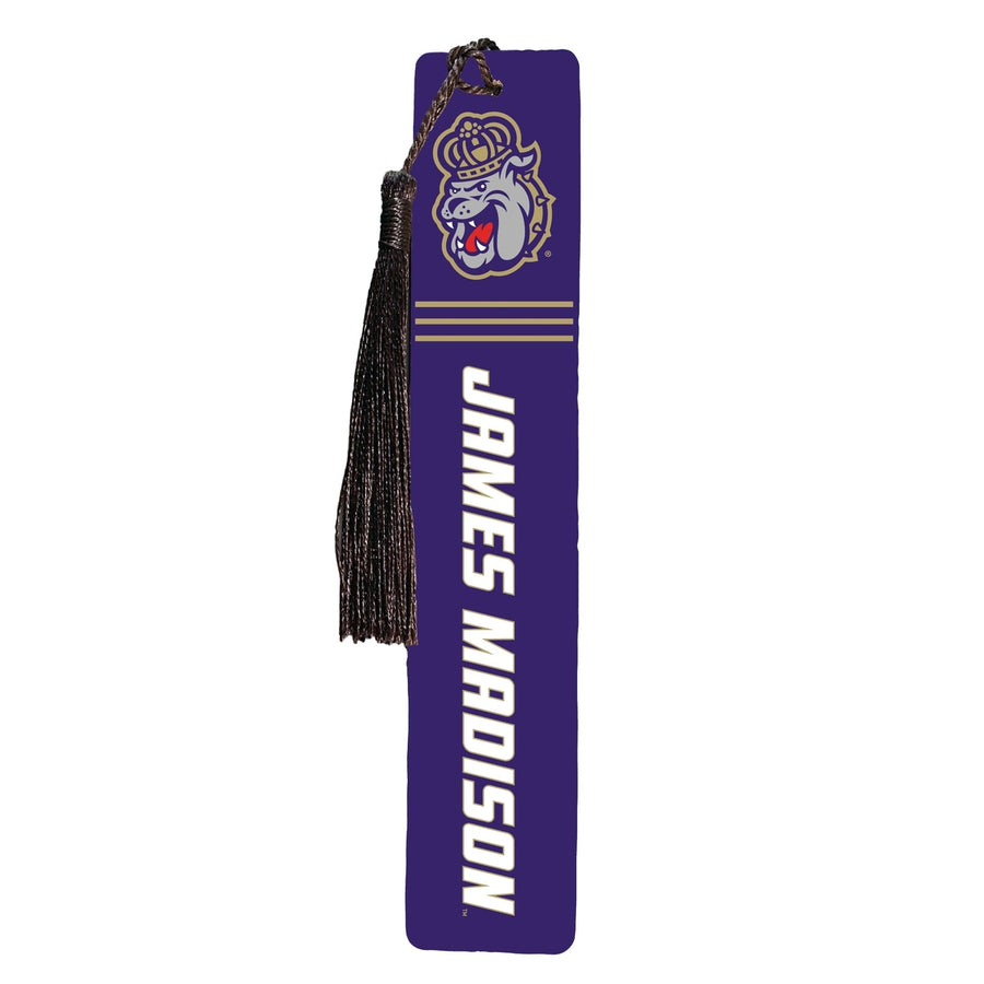 James Madison Dukes Wooden Bookmark with Tassel Officially Licensed Collegiate Product Image 1