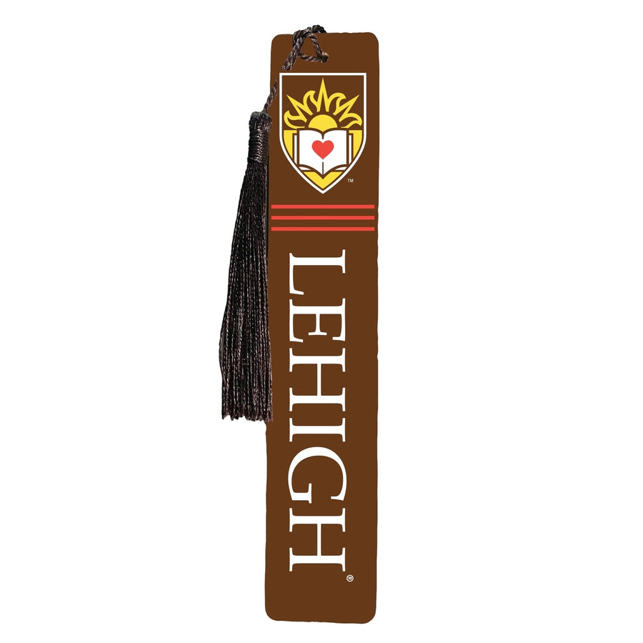 Lehigh University Mountain Hawks Wooden Bookmark with Tassel Officially Licensed Collegiate Product Image 1