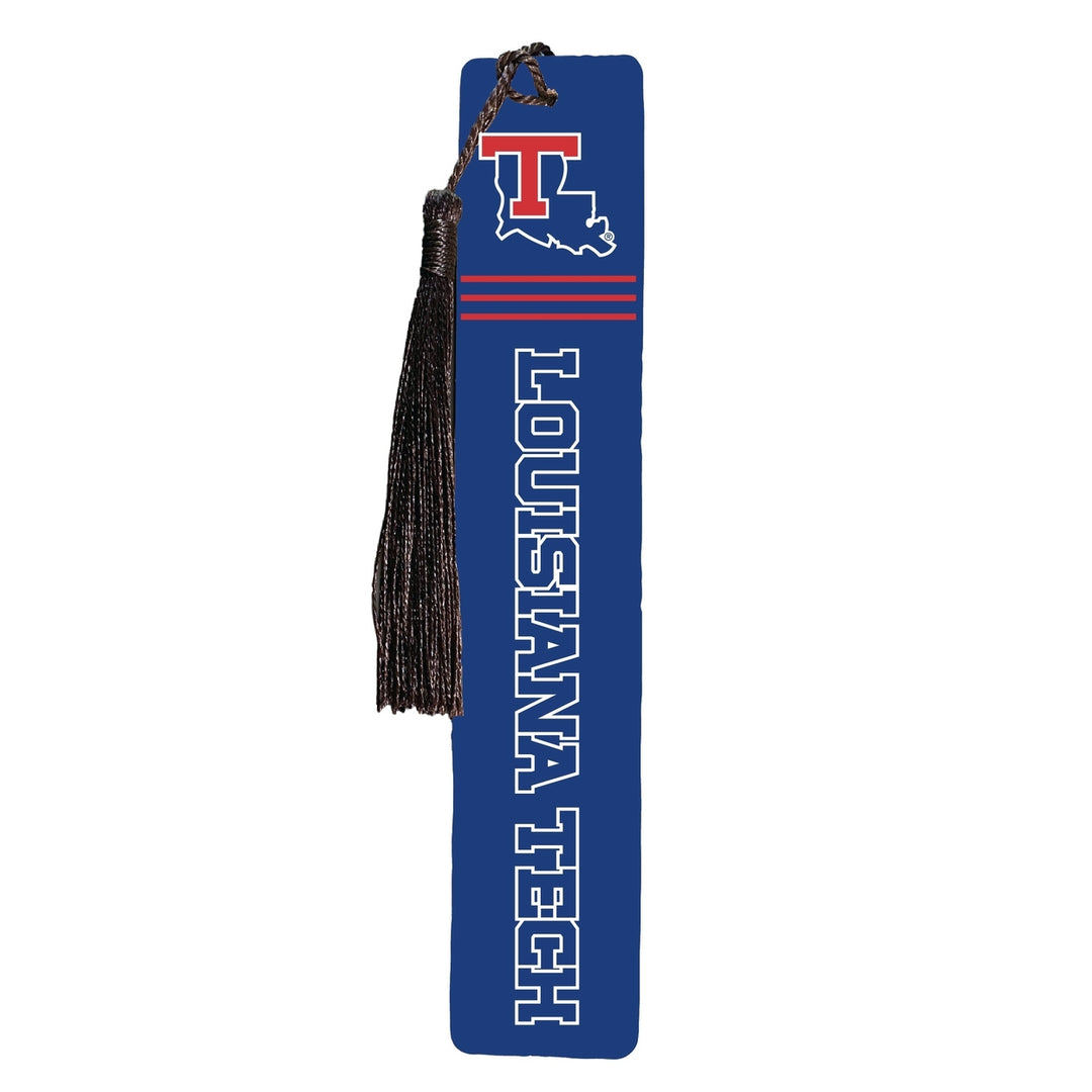 Louisiana Tech Bulldogs Wooden Bookmark with Tassel Officially Licensed Collegiate Product Image 1