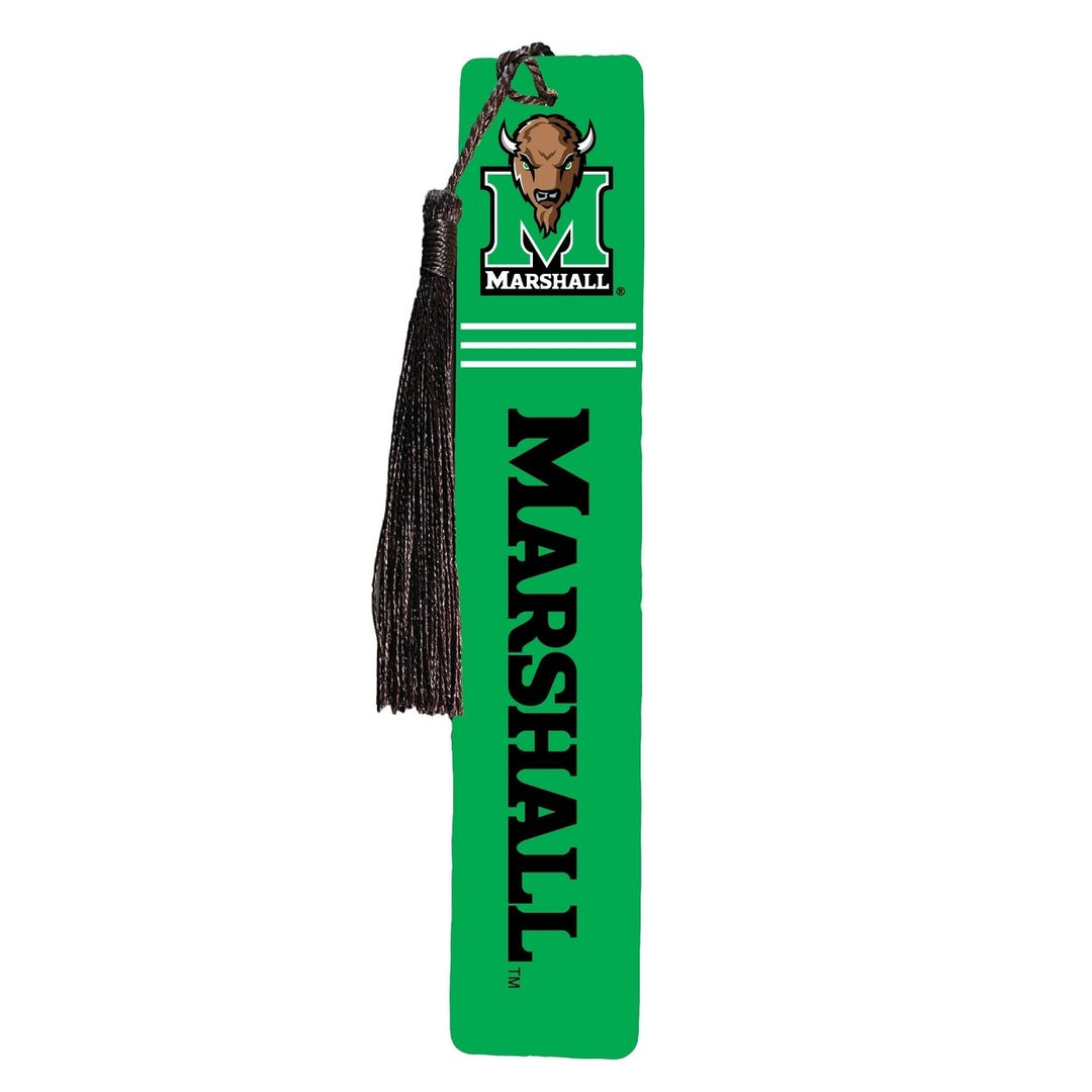 Marshall Thundering Herd Wooden Bookmark with Tassel Officially Licensed Collegiate Product Image 1