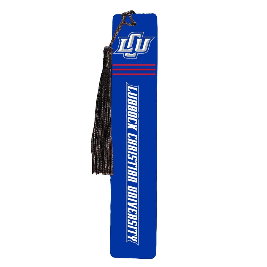 Lubbock Christian University Chaparral Wooden Bookmark with Tassel Officially Licensed Collegiate Product Image 1