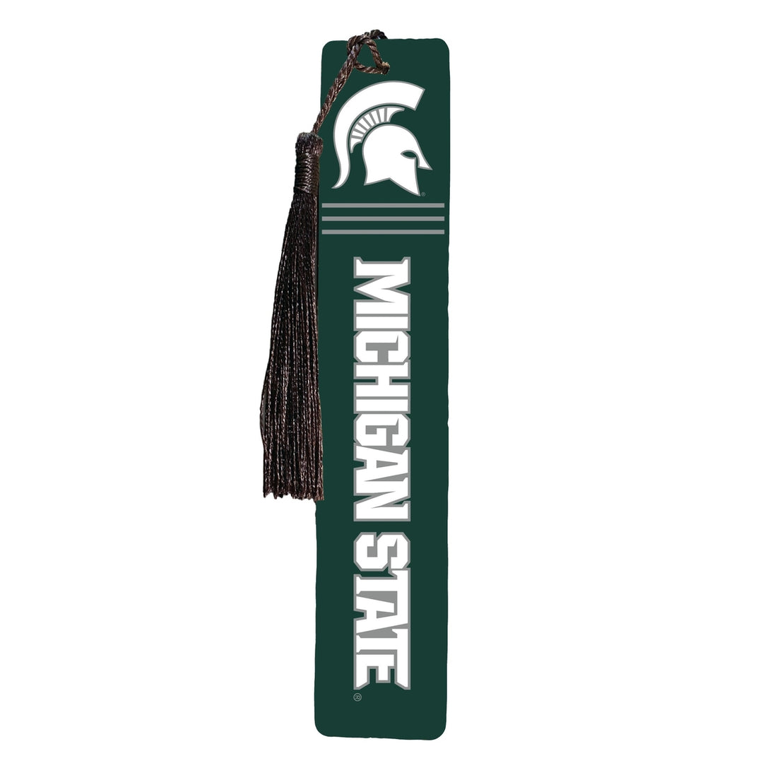 Michigan State Spartans Wooden Bookmark with Tassel Officially Licensed Collegiate Product Image 1