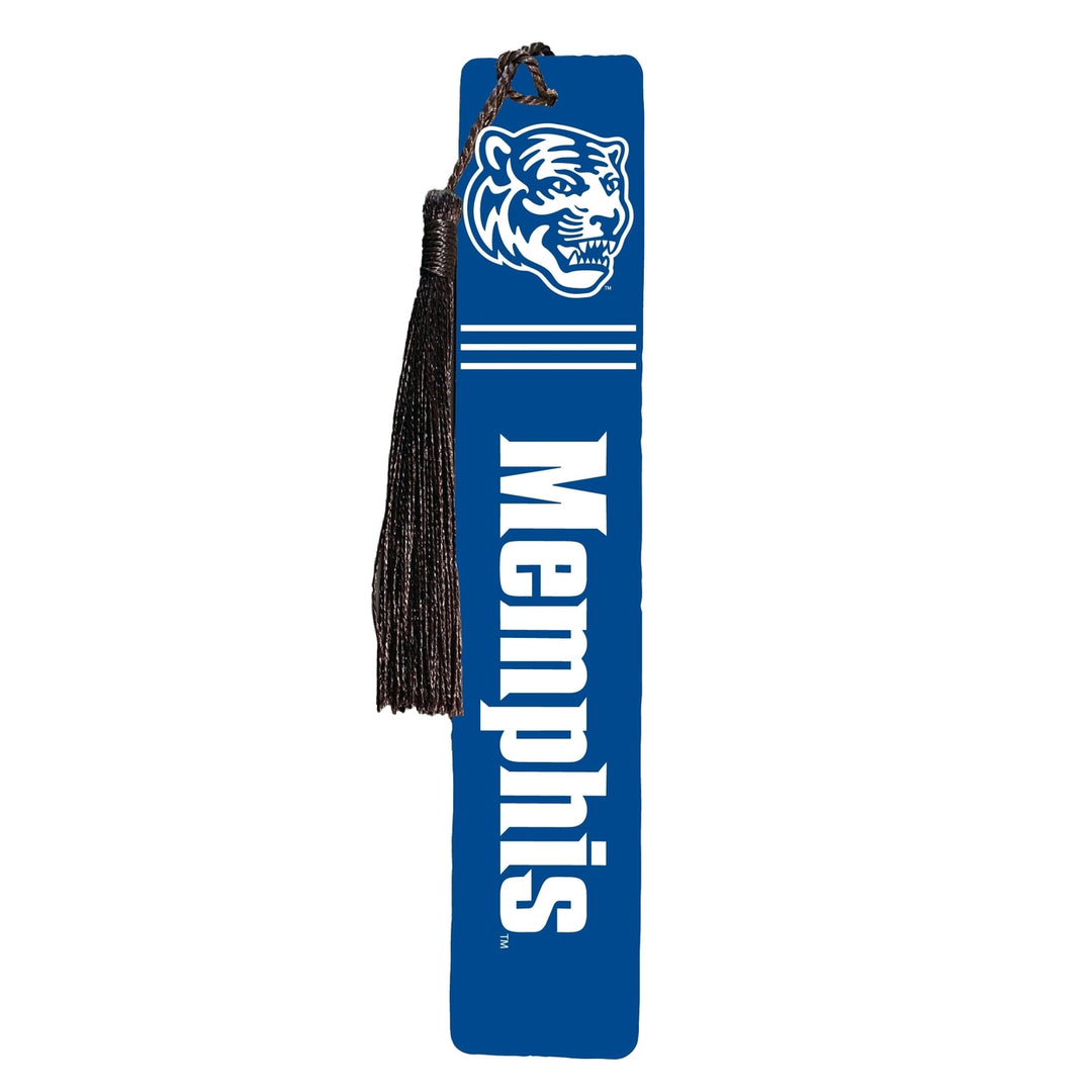 Memphis Tigers Wooden Bookmark with Tassel Officially Licensed Collegiate Product Image 1