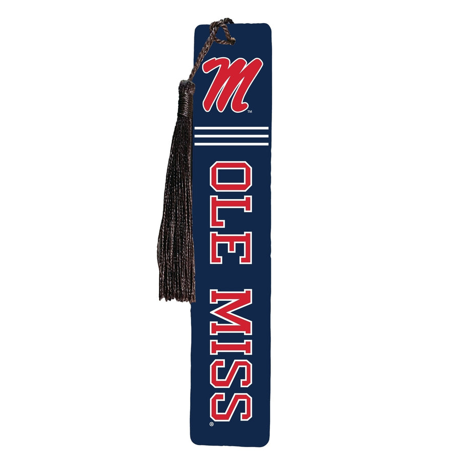 Mississippi Rebels "Ole Miss" Wooden Bookmark with Tassel Officially Licensed Collegiate Product Image 1