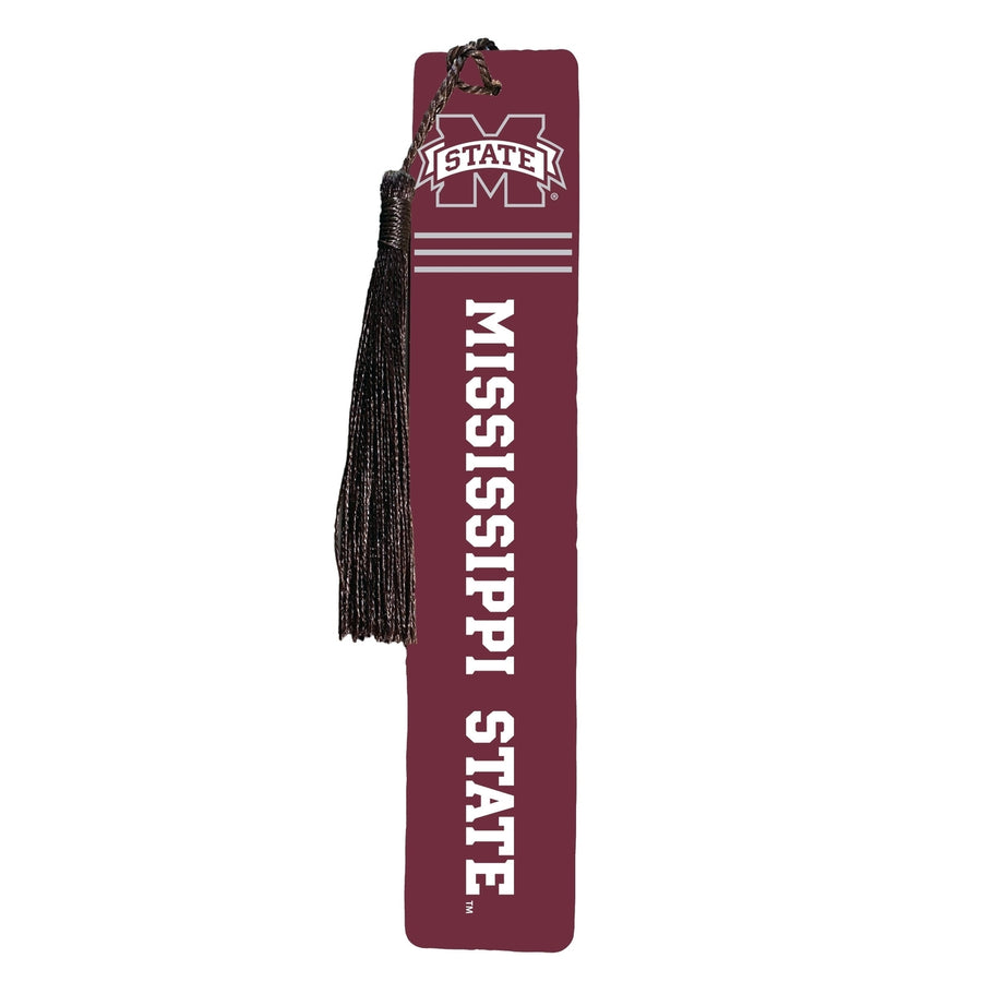 Mississippi State Bulldogs Wooden Bookmark with Tassel Officially Licensed Collegiate Product Image 1