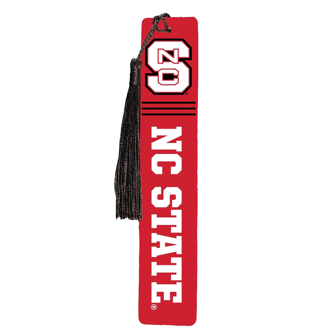 NC State Wolfpack Wooden Bookmark with Tassel Officially Licensed Collegiate Product Image 1