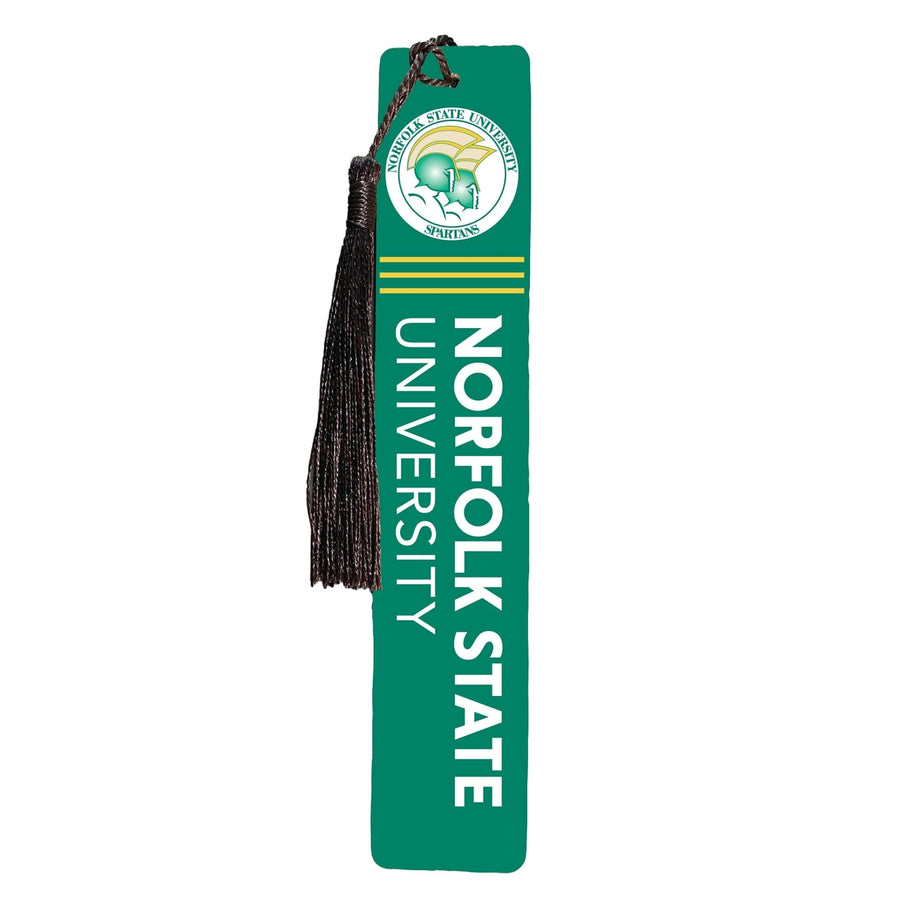 Norfolk State University Wooden Bookmark with Tassel Officially Licensed Collegiate Product Image 1