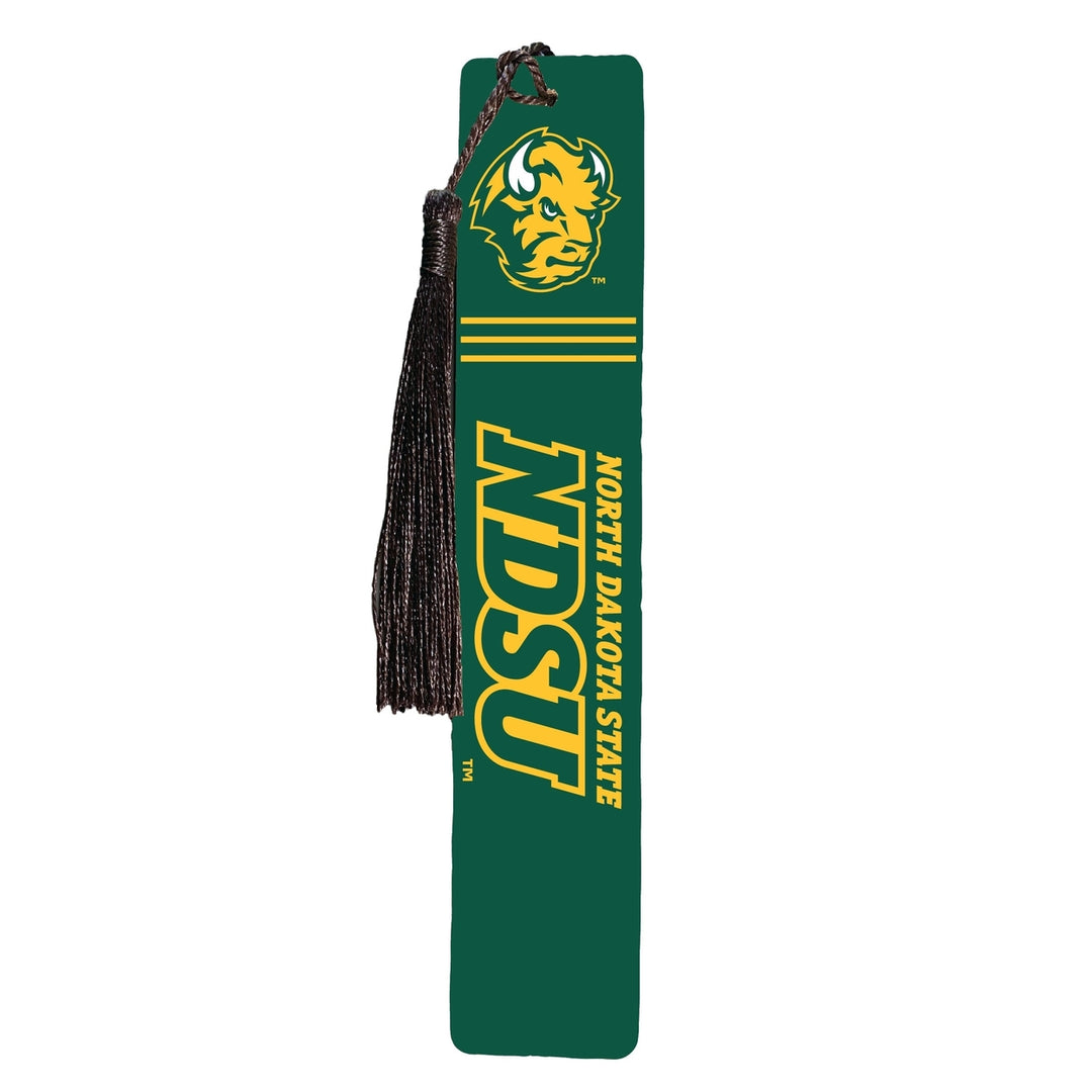 North Dakota State Bison Wooden Bookmark with Tassel Officially Licensed Collegiate Product Image 1