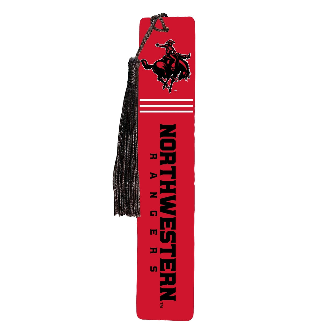 Northwestern Oklahoma State University Wooden Bookmark with Tassel Officially Licensed Collegiate Product Image 1