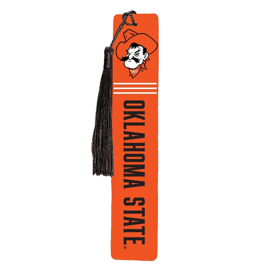 Oklahoma State Cowboys Wooden Bookmark with Tassel Officially Licensed Collegiate Product Image 1