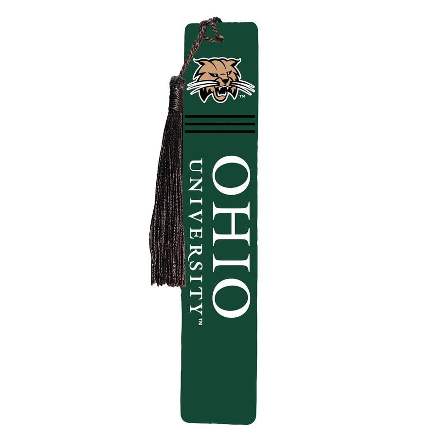 Ohio University Wooden Bookmark with Tassel Officially Licensed Collegiate Product Image 1