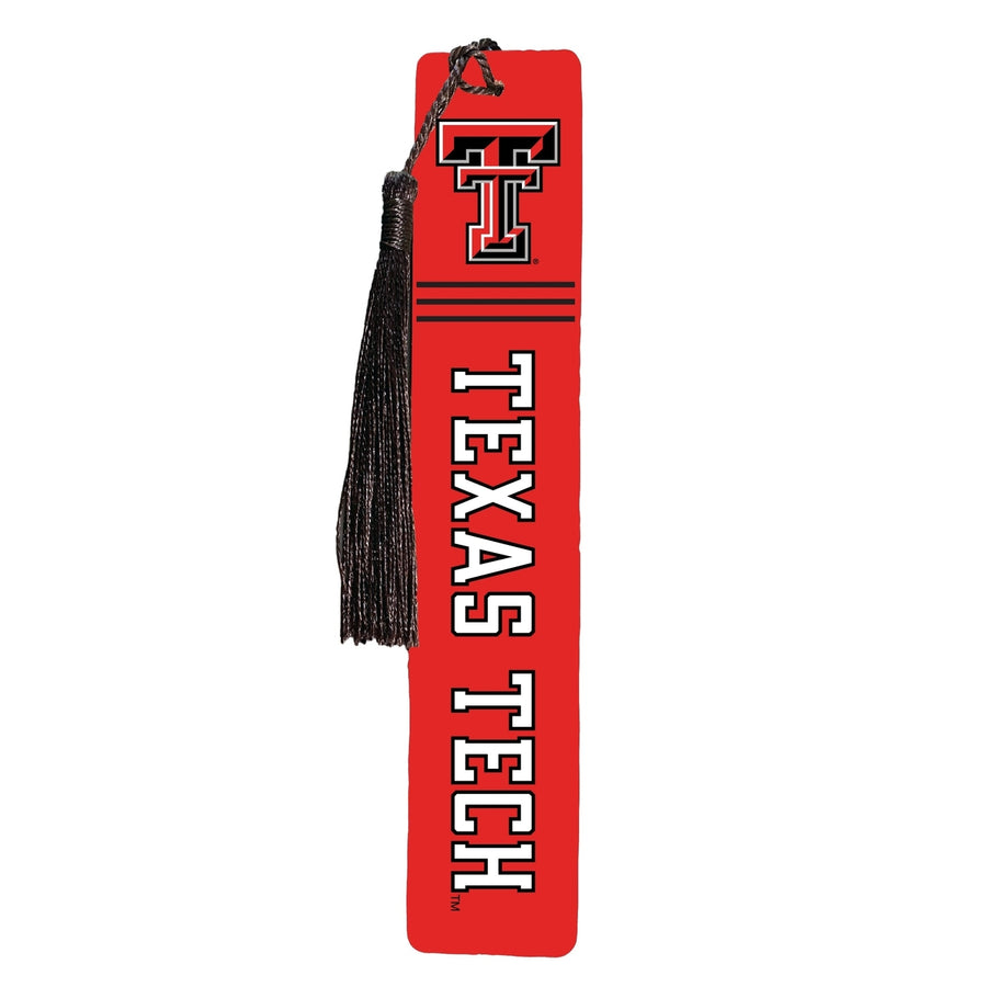 Texas Tech Red Raiders Wooden Bookmark with Tassel Officially Licensed Collegiate Product Image 1