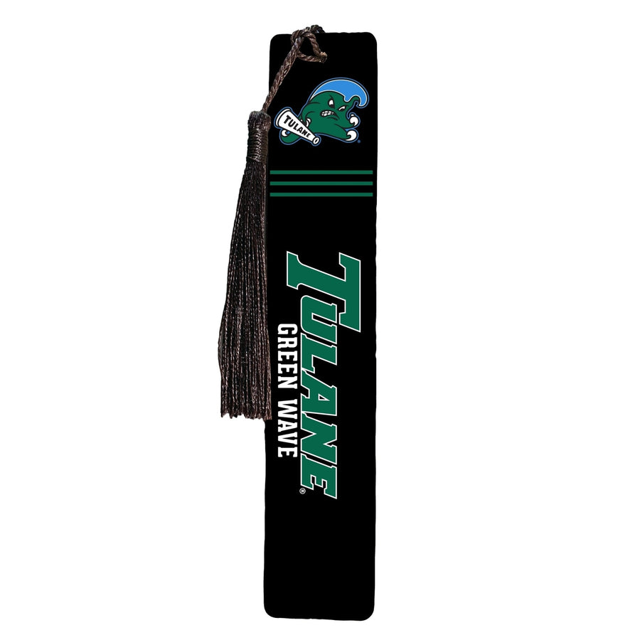 Tulane University Green Wave Wooden Bookmark with Tassel Officially Licensed Collegiate Product Image 1