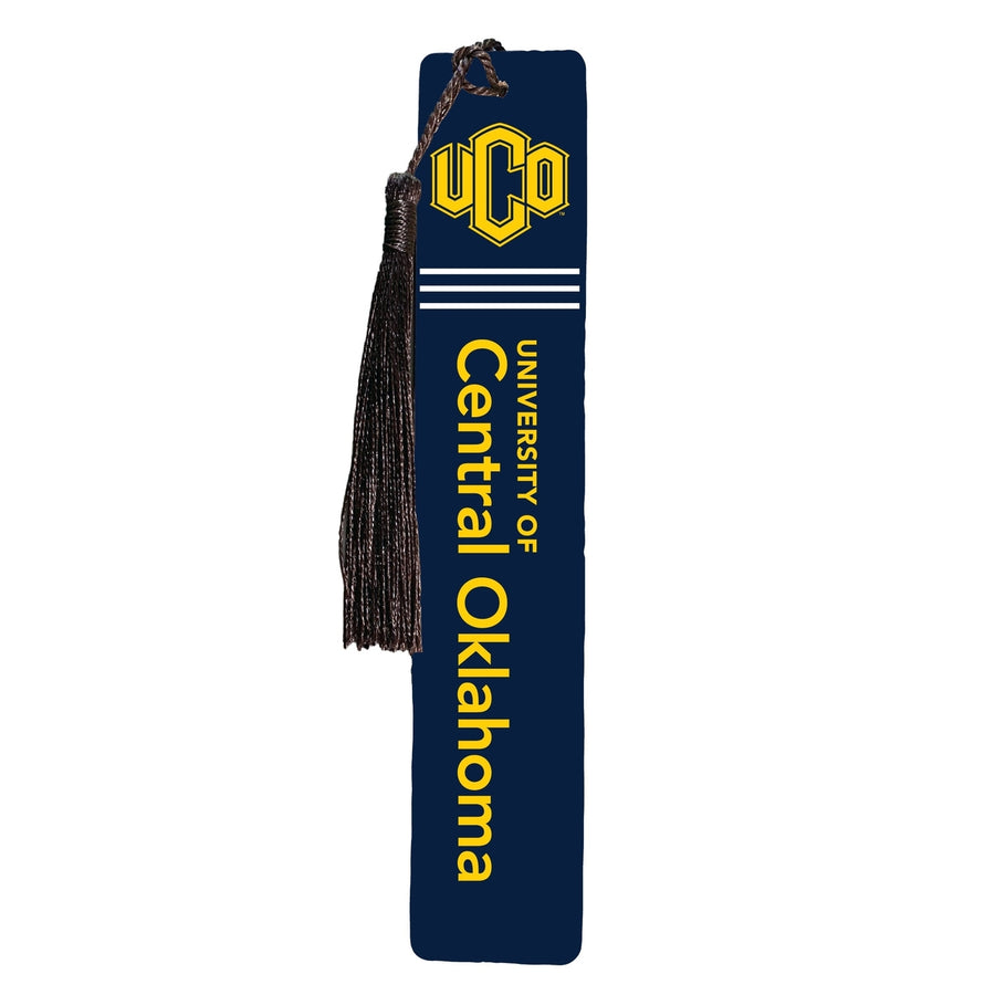 University of Central Oklahoma Bronchos Wooden Bookmark with Tassel Officially Licensed Collegiate Product Image 1