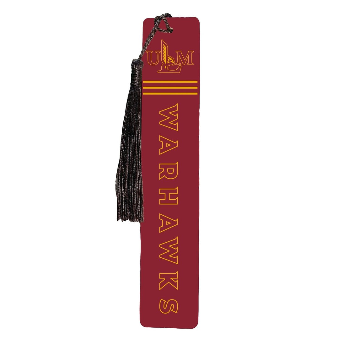 University of Louisiana Monroe Wooden Bookmark with Tassel Officially Licensed Collegiate Product Image 1