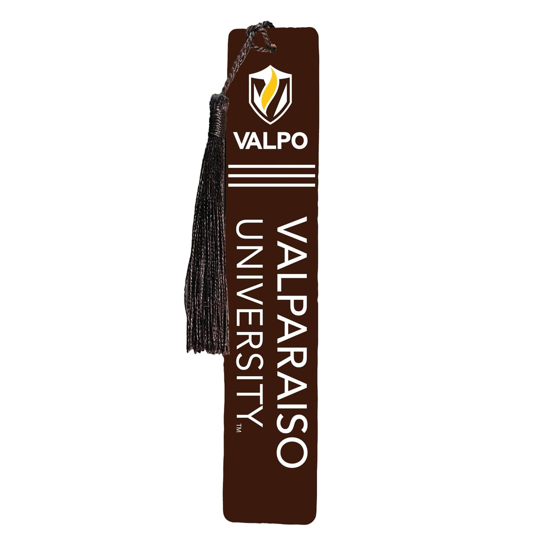 Valparaiso University Wooden Bookmark with Tassel Officially Licensed Collegiate Product Image 1