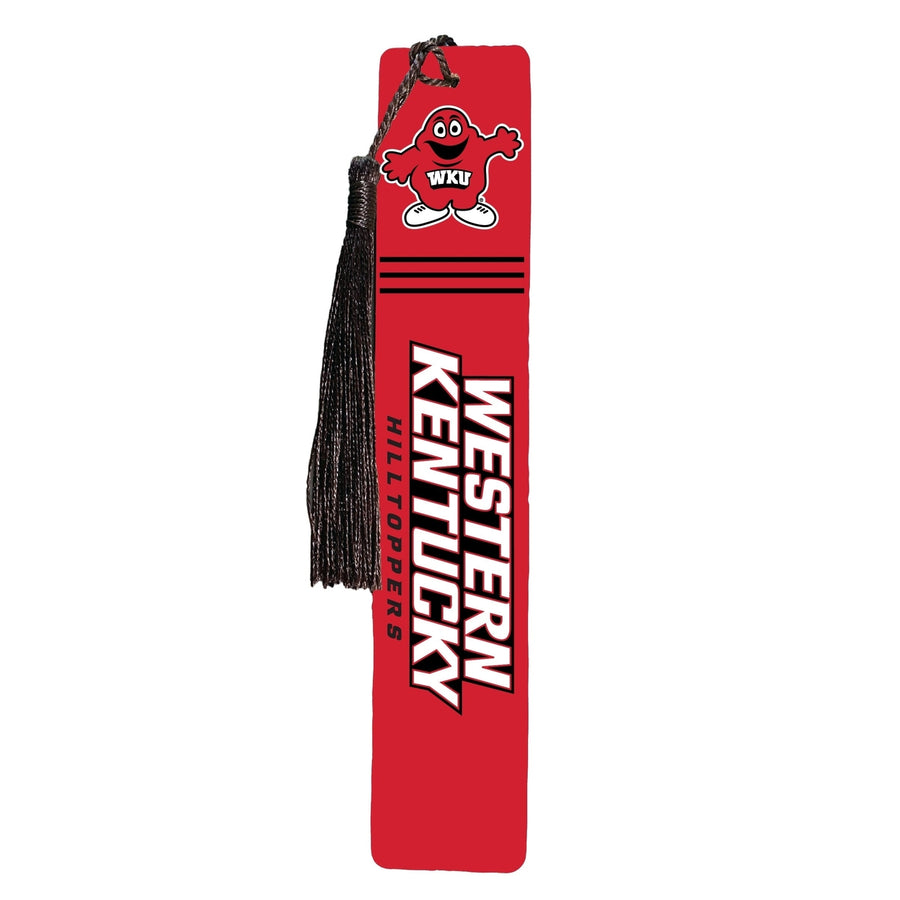 Western Kentucky Hilltoppers Wooden Bookmark with Tassel Officially Licensed Collegiate Product Image 1