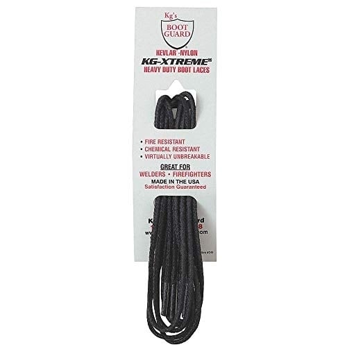 Boot Guard KG Extreme 45in Black Boot Laces Heavy Duty Fire Resistant Image 1