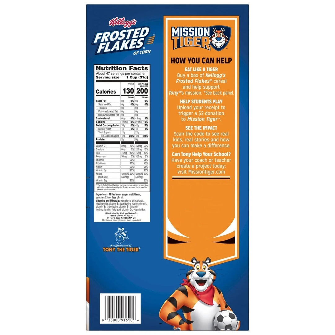 Kelloggs Frosted Flakes Cereal 60.9 Ounce Image 3