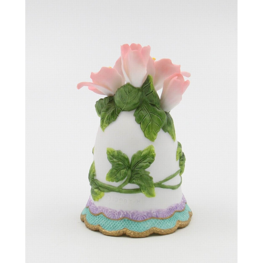 Ceramic Azalea Flowers Bell 4.5in Image 3