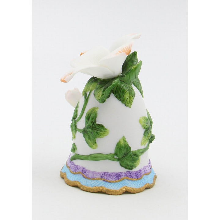 Ceramic Mini Dogwood Flower Bell 4.5 Inch  Mom Image 3