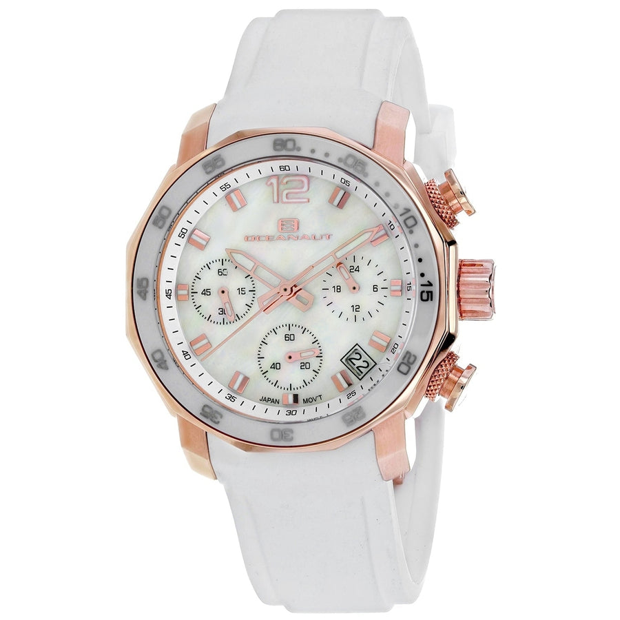 Oceanaut Womens OC0463 Mother of Pearl Dial Stainless Steel Watch 3 ATM Water Resistant Image 1