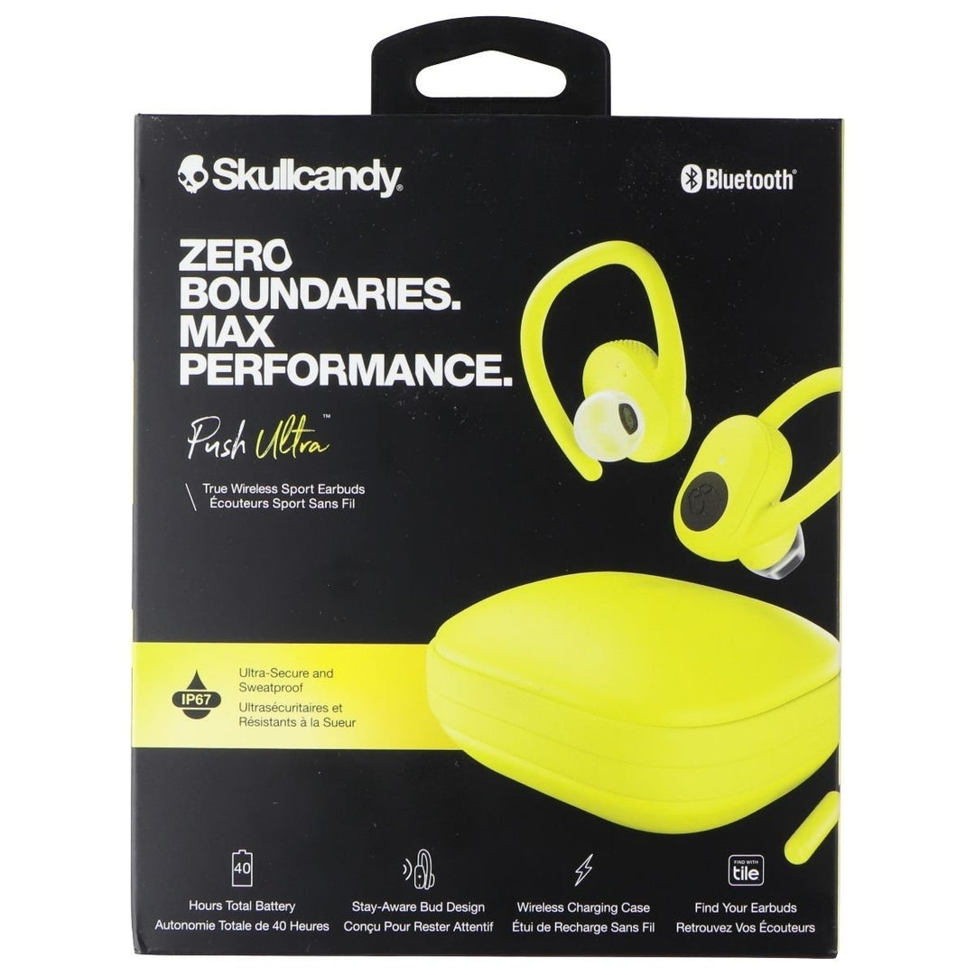 Skullcandy Push Ultra True Wireless In-Ear Earbuds - Electric Yellow Image 1