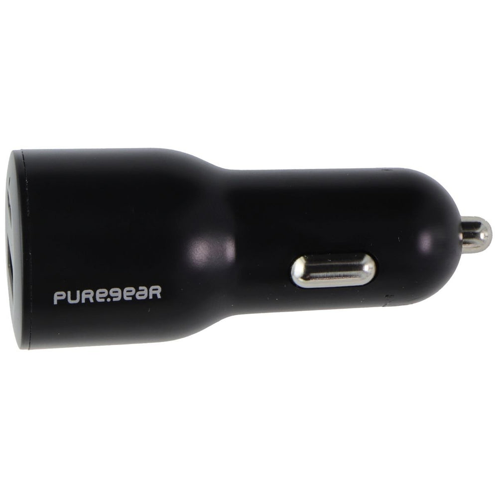 PureGear (42W) LightSpeed Car Charger with USB-C and USB-A Ports - Black Image 2