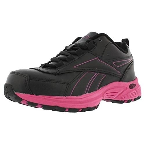 Reebok Work Womens Ateron Steel Toe Performance Cross Trainer Work Shoe Black/Pink - RB482 Image 2