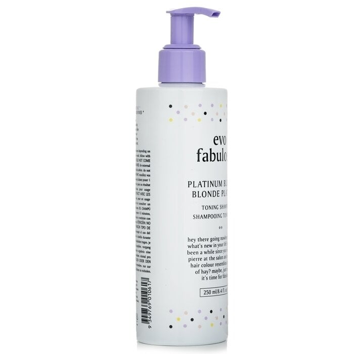 Evo - Fabuloso Toning Shampoo -  Platinum Blonde(250ml/8.4oz) Image 1