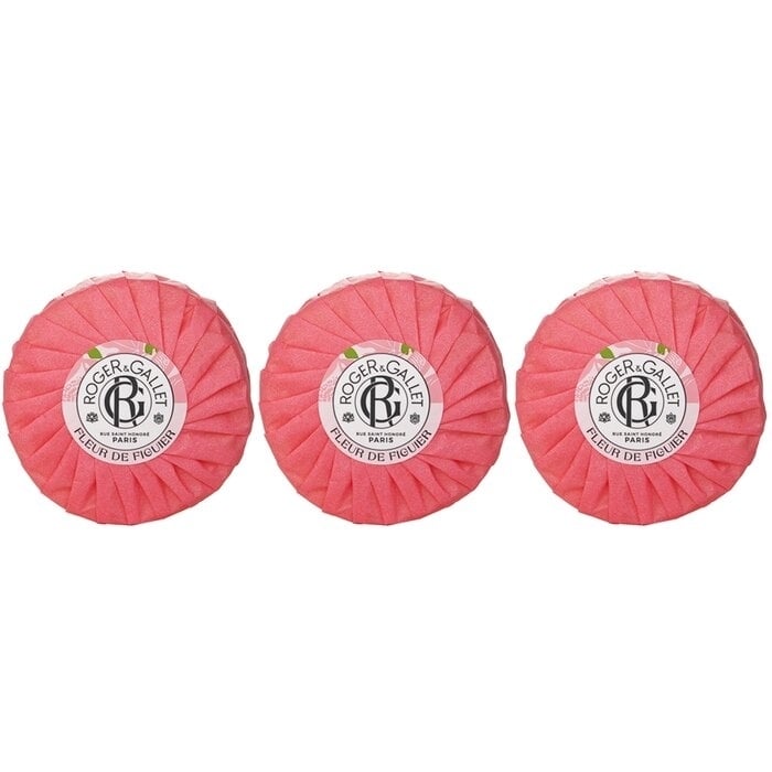 Roger and Gallet - Fig Blossom Wellbeing Soaps Coffret(3x100g) Image 2