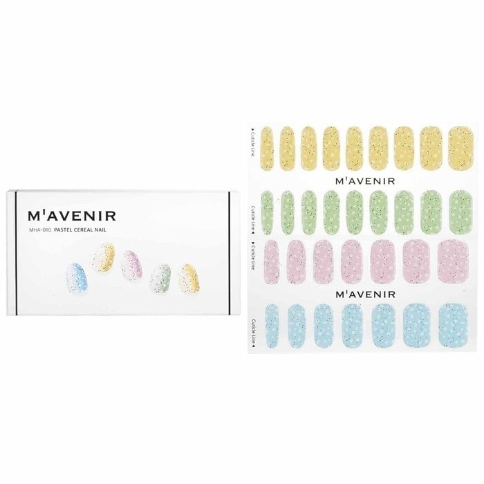 Mavenir - Nail Sticker (Assorted Colour) - Pastel Cereal Nail(32pcs) Image 1