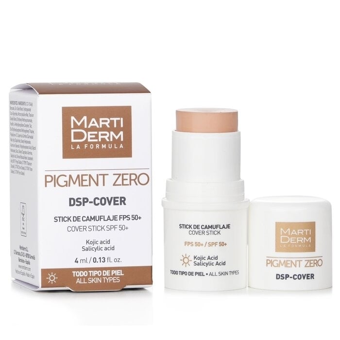 Martiderm - Pigment Zero DSP-Cover Stick SPF 50+ (For All Skin)(4ml/0.13oz) Image 2