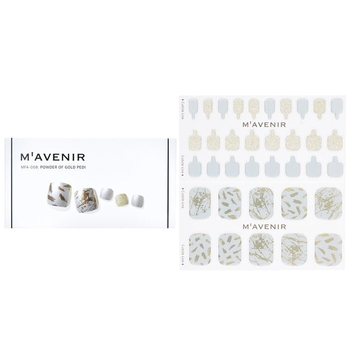 Mavenir - Nail Sticker (Patterned) - Powder Of Gold Pedi(36pcs) Image 1