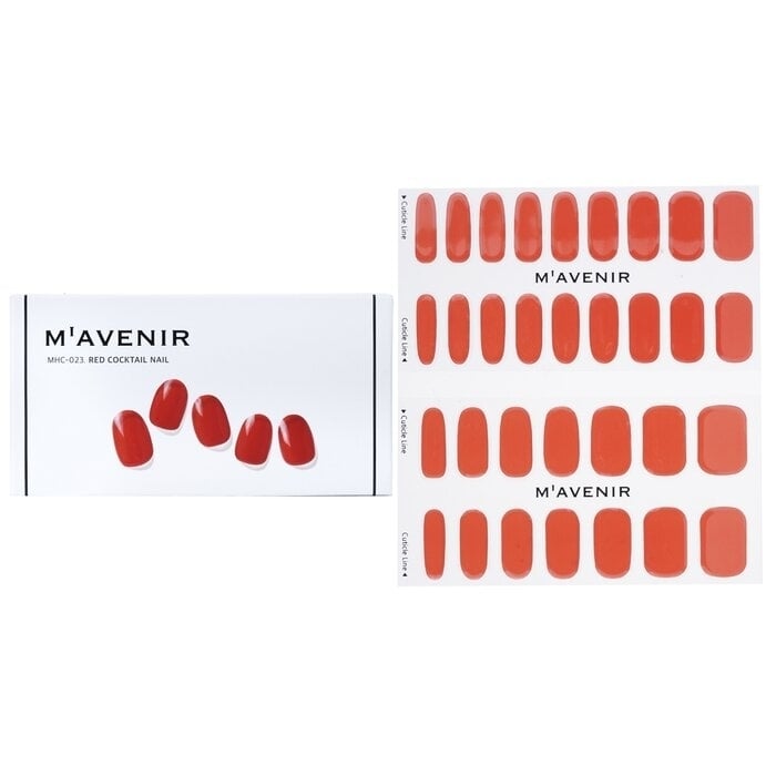 Mavenir - Nail Sticker (Red) - Red Cocktail Nail(32pcs) Image 1