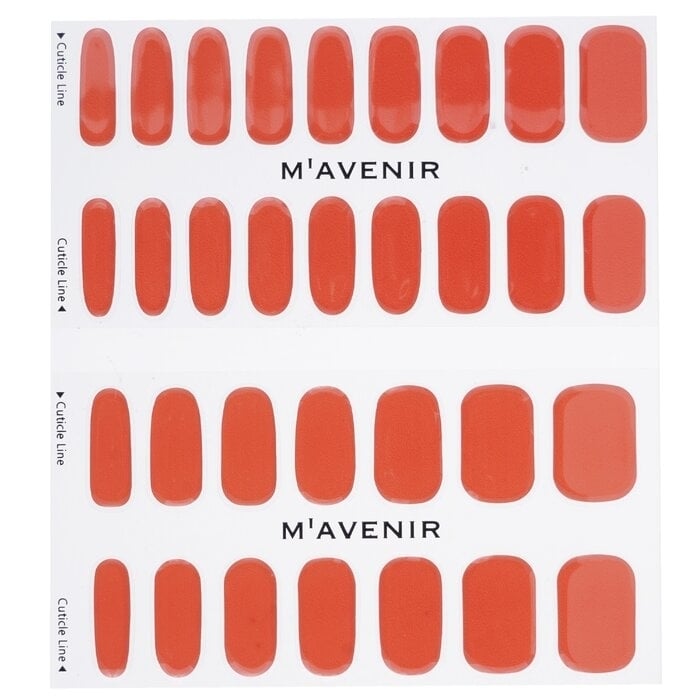 Mavenir - Nail Sticker (Red) - Red Cocktail Nail(32pcs) Image 2