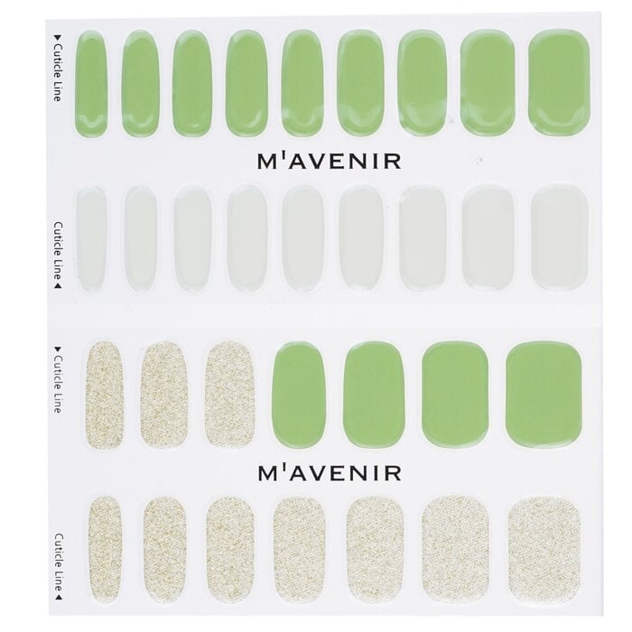 Mavenir - Nail Sticker (Green) - Brillante Green Nail(32pcs) Image 2